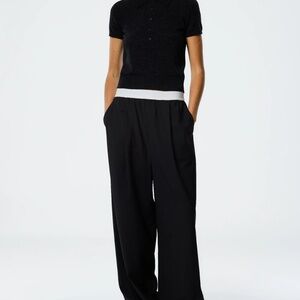 Tibi Marit Tropical Wool pant, Size XXS, black